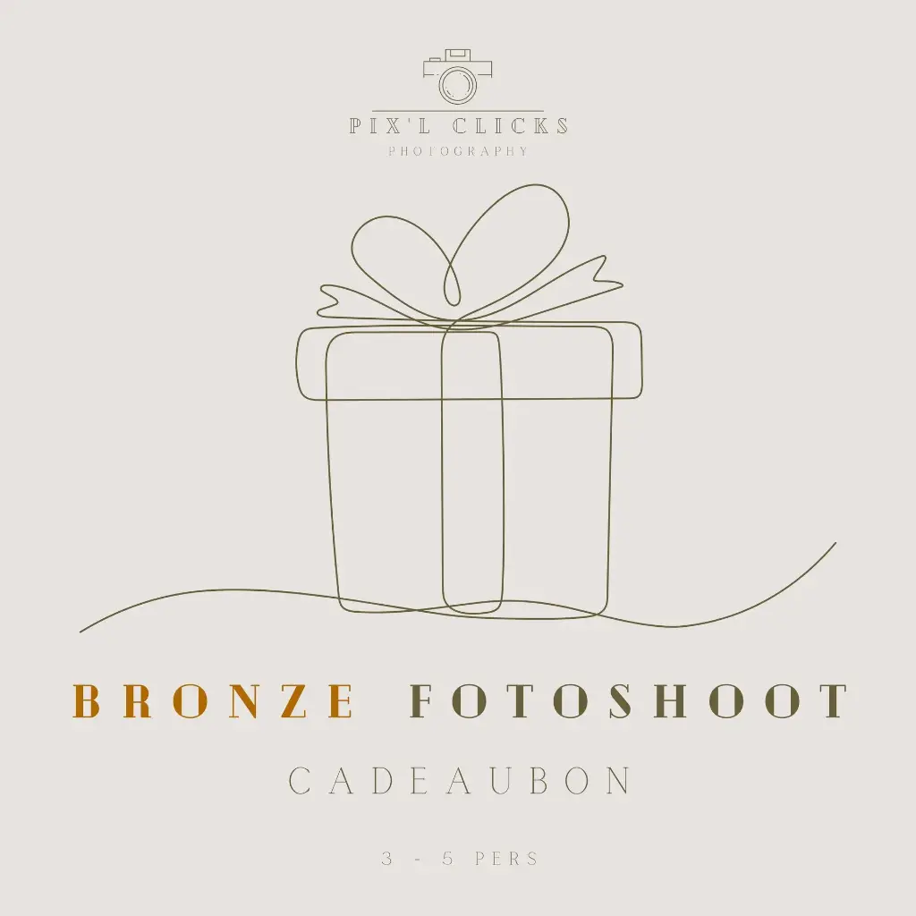 Cadeaubon Bronze fotoshoot (3 - 5 pers)