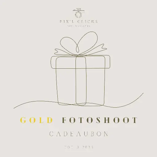 Cadeaubon Gold fotoshoot (tot 3 pers)